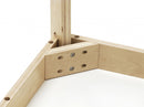 tafelset junior 60 x 48 cm hout wit/beige 3-delig