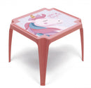 tafeltje Unicorn 44 x 50 cm polypropyleen rood/roze