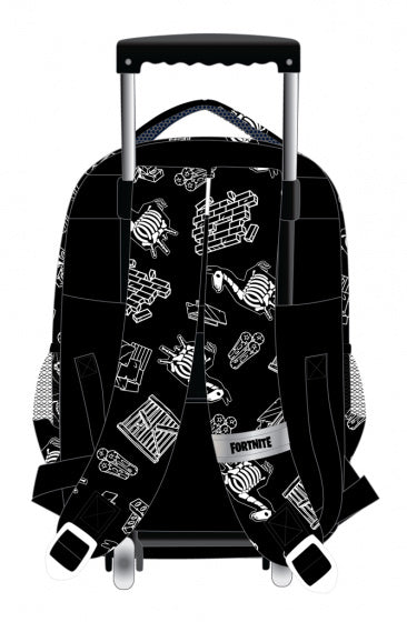 trolley-rugzak Fortnite 30 liter polyester zwart/wit