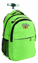 trolley-rugzak 30 liter 48 x 33 cm polyester appelgroen