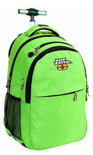 trolley-rugzak 30 liter 48 x 33 cm polyester appelgroen