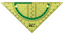 geodriehoek Geo Flex flexibel 16 cm groen