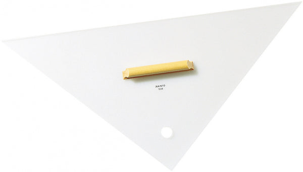 koersdriehoek 32,5 cm plexiglas transparant