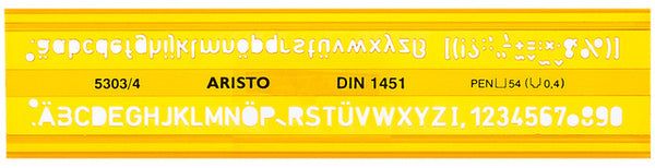 lettersjabloon 4,8 x 18 cm oranje