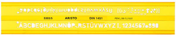 lettersjabloon 5,2 x 24 cm oranje