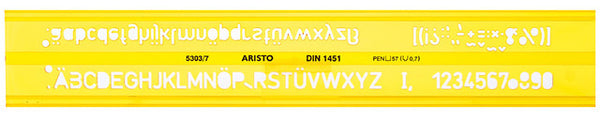 lettersjabloon 5,8 x 30 cm oranje