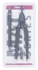 passerset Topline 17 cm staal grijs 3-delig