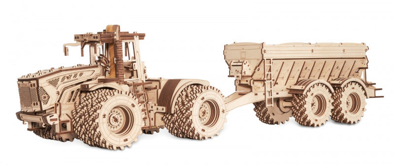 3D puzzel cm Trailer Tractor K-7M 50 cm hout 206 st.