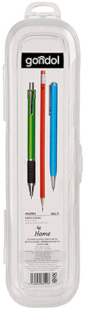 pennendoosje 6,5 x 4,5 x 25 cm transparant