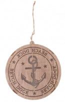 decoratiehanger led Beach dock anker 14,5 cm blank