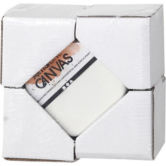 canvas met lijst 14 x 3 cm 6 stuks