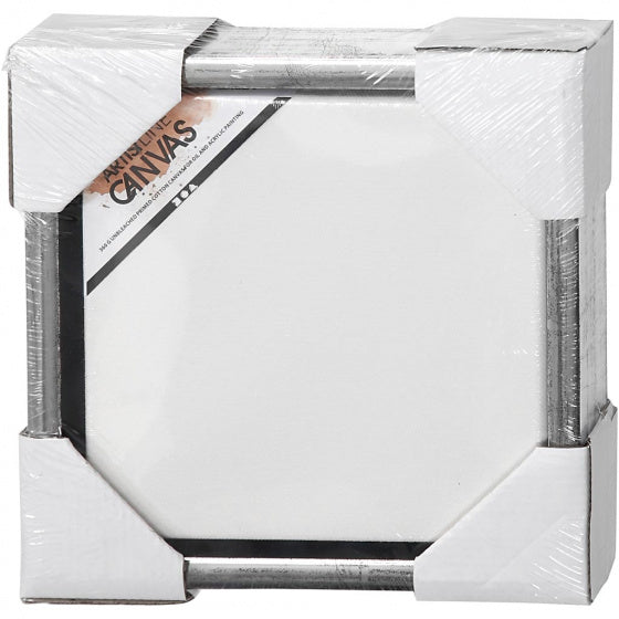 canvas met lijst 24 x 3 cm 6 stuks