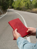 notitieboek A5 19,5 x 12 cm imitatieleer rood