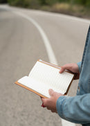 notitieboek A5 19,5 x 12 cm imitatieleer rood