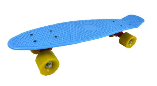 skateboard Cruiser 57 x 15,25 cm polypropyleen lichtblauw
