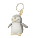 kinderwagenrammelaar Pompom baby-pinguïn 14 cm