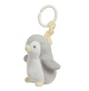 kinderwagenrammelaar Pompom baby-pinguïn 14 cm