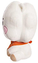 knuffel Babyjunior 20 cm pluche wit/oranje