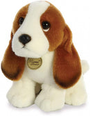 knuffel beagle junior 28 cm pluche bruin/wit