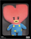 knuffel BT21 Tata junior 30 cm pluche blauw/rood