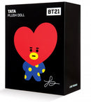knuffel BT21 Tata junior 30 cm pluche blauw/rood