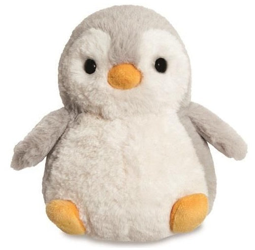 knuffel Cuddle Pals pinguïn 18 cm pluche grijs/wit