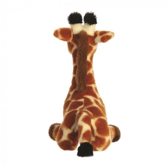 knuffel Eco Nation giraf 21,5 cm pluche bruin