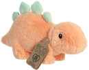 knuffel Eco Nation stegosaurus junior 20 cm pluche oranje