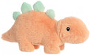 knuffel Eco Nation stegosaurus junior 20 cm pluche oranje