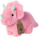 knuffel Eco Nation triceratops junior 20 cm pluche roze