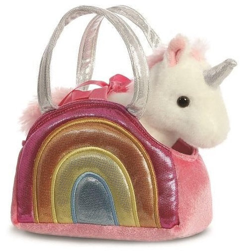 knuffel Fancy Pal eenhoorn 20,5 cm roze/wit