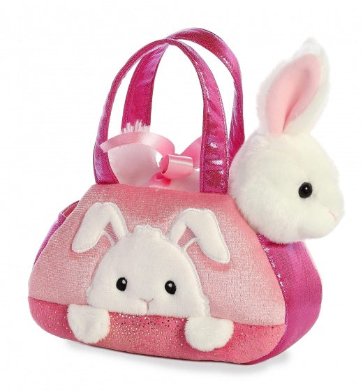 knuffel Fancy Pal konijn 20,5 cm roze/wit