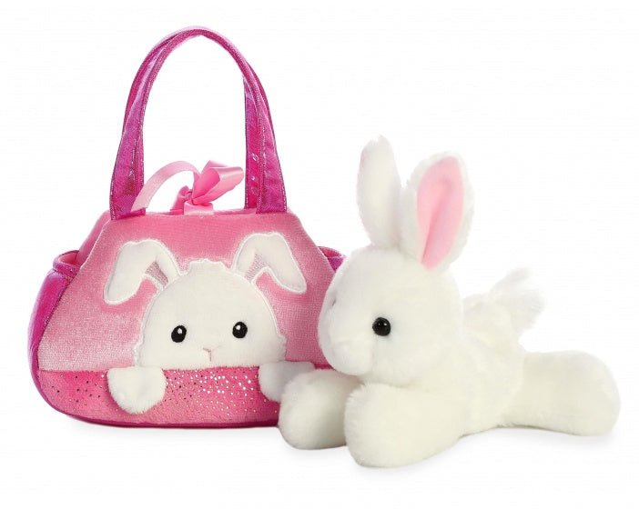 knuffel Fancy Pal konijn 20,5 cm roze/wit