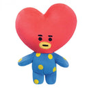knuffel Linefriends BT21 Tata 18 cm pluche rood/blauw