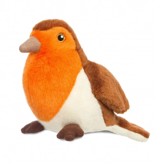 knuffel Mini Flopsie roodborstje 20,5 cm