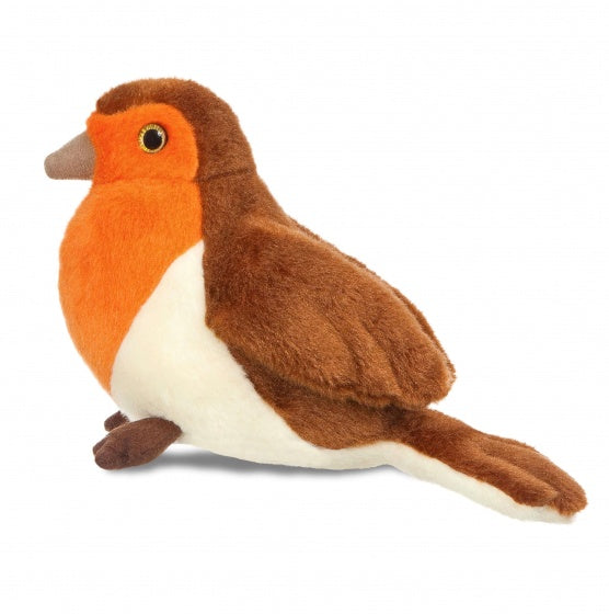 knuffel Mini Flopsie roodborstje 20,5 cm
