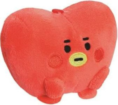 knuffel tata baby pong pong junior 8 cm pluche rood