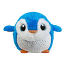 knuffel Sparkle Tales pinguïn Seaweed blauw/wit 12 cm