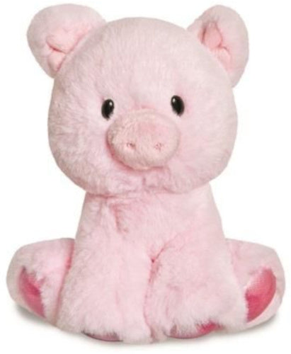 knuffelvarken glitzy junior 20 cm pluche roze