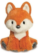 knuffelvos glitzy junior 20 cm pluche oranje/bruin