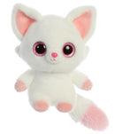 knuffel YooHoo vos Pammee 20,3 cm wit/roze