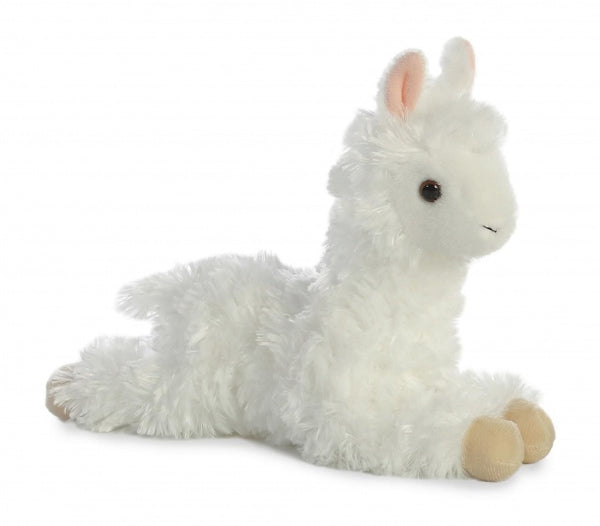knuffel Mini Flopsie alpaca 20,5 cm wit