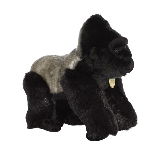 knuffelgorilla MiYoni junior 33 cm pluche zwart