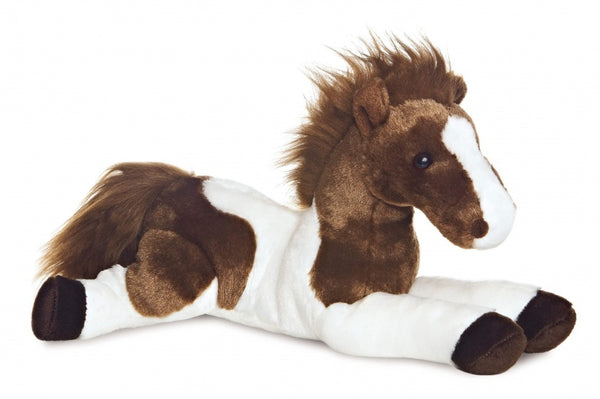 knuffelpaard Tola Flopsie 30,5 cm bruin/wit