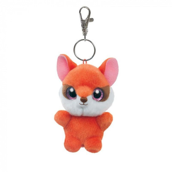 sleutelhanger YooHoo Sally vos junior 9 cm pluche oranje