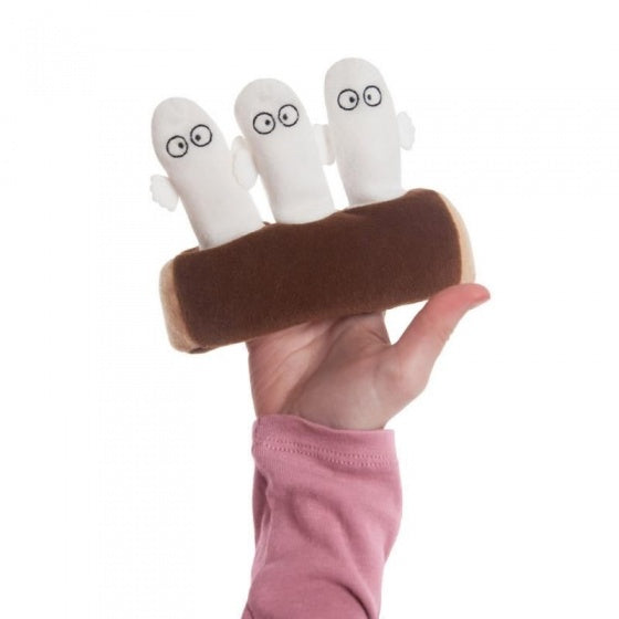 vingerpoppen Moomin 12,5 cm wit