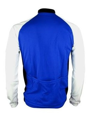 Fietsjack Unisex Windbreaker Kobalt/Wit/Zwart Maat S