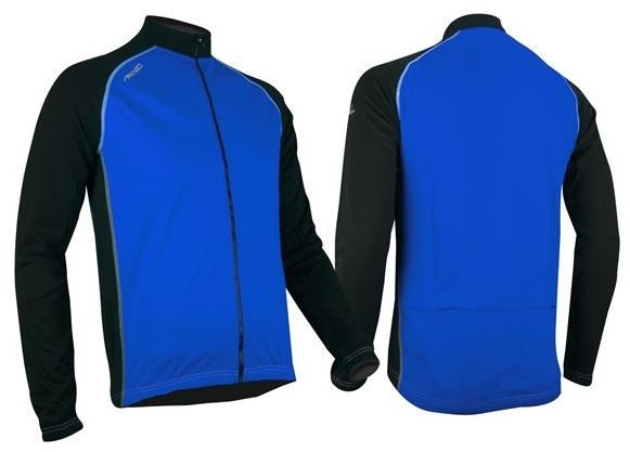 Fietsjack Unisex Windbreaker Kobalt/Zwart Maat S