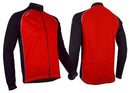 Fietsjack Unisex Windbreaker Rood/Zwart Maat XL