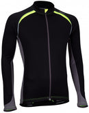 fietsshirt heren zwart/grijs polyester maat S